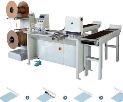 CE Twin Coil 25pcs/Min 360mm Σπειροειδής μηχανή δέσμευσης βιβλίων MF-SDM360